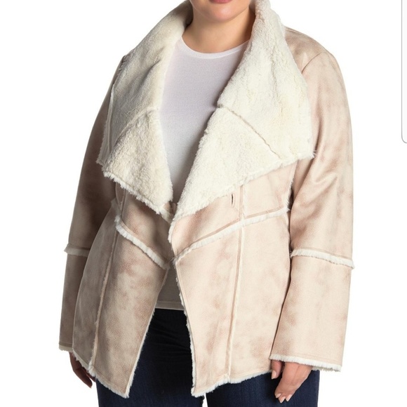 Laundry By Shelli Segal Jackets & Coats Faux Shearling Jacket Pink